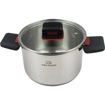 Elekom Елеком Тенджера 6 л. , Иновативни сгъваеми дръжки за пестене на пространство, Индукционно дъно (ЕК-2414nw)