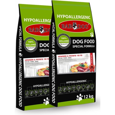 Bardog Venison Potato Ultra Premium 2 x 12 kg