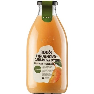 Zdravo 100% hruška a jablko 0,75 l