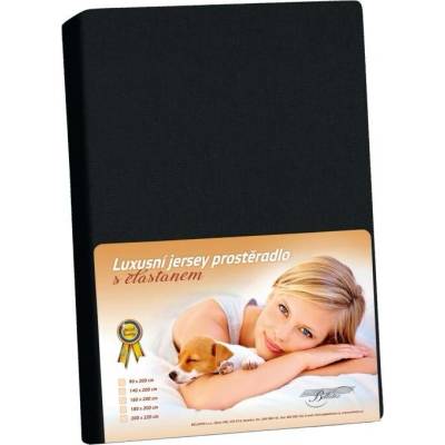 Bellatex Prostěradlo Jersey LUX Černé 90x200