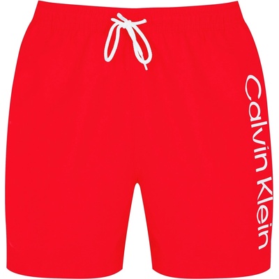 Calvin Klein Бански гащета Calvin Klein Large Logo Swim Shorts - Red