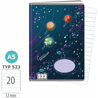 ARGUS Zošit A5 TYP 523 Cosmic Adventure Vesmír