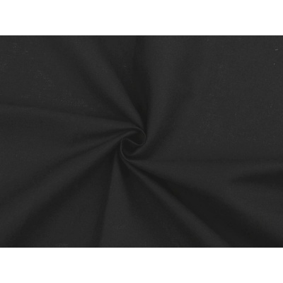Stoklasa Lněná látka s viskózou Balení: 1 m, Varianta: 10 (black) černá 10 (black) černá