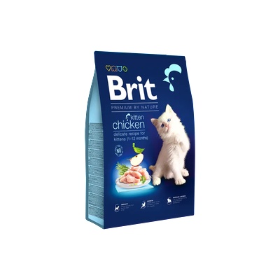Brit Premium Kitten - суха храна за малки котенца с деликатесно пилешко / 4 Разфасовки/