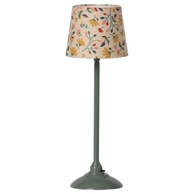 Maileg Miniatúrna stojaca lampa Dark mint