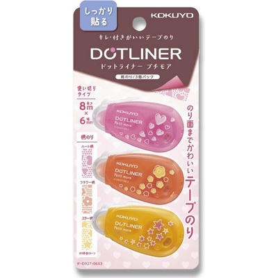 KOKUYO DOTLINER Petit more - lepicí strojek se vzorem 6 mm x 8 m