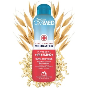 Tropiclean OxyMed Medicated Itch Relief Oatmeal Dog Conditioner Treatment Rinse Медицински Балсам - успокояващ балсам за кучета и котки с чувствителна кожа 355ml