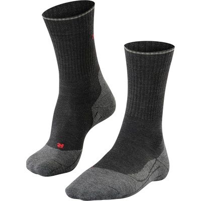 Falke Мъжки туристически чорапи Falke TK2 Wool Silk Walking socks - Anthracite Melange - размер 46-48 (EU) (201-1710-0114)