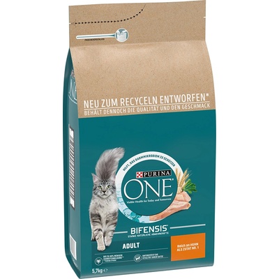 Purina ONE Adult kura a celozrnné obilniny 5,7 kg