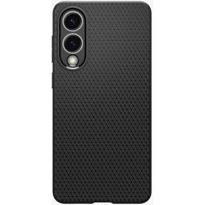 Противоударен Силиконов Калъф за Samsung S25 Edge, Spigen Liquid Air Case, Черен (ACS09420)
