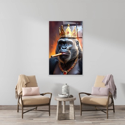 Art gift Стъклено АРТ пано - Кралят на Джунглата