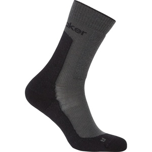 Icebreaker Дамски туристически чорапи Icebreaker Women's Merino Hike+ Medium Crew Walking socks - Obsidian / Black - размер 38-40 (EU) (201-9238-0312)