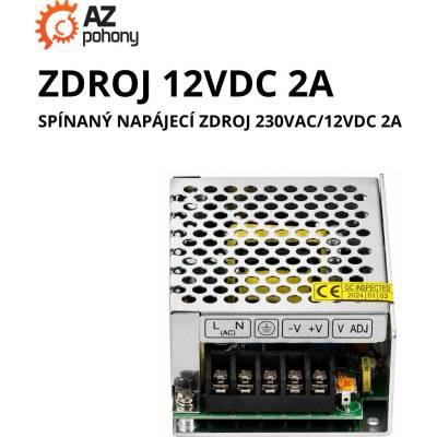 ZDROJ 12VDC 2A - spínaný napájecí zdroj 230VAC/12VDC 2A