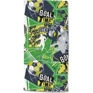 Good Morning Зелена детска кадифена плажна кърпа 75x150 cm Goaltime - Good Morning (10109.44.80)