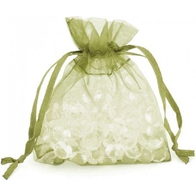 Paper Design Dárkový sáček organza 9 x 12 cm - olivová - 9625