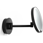 Decor Walther Увеличително козметично огледалце x5 Just Look Plus стенно с USB гнездо черен мат (0125660)