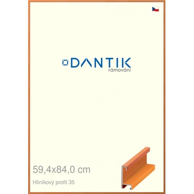 DANTIK rám na obraz 59,4x84 Dýha barevná oranžová