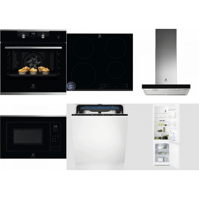 Set Electrolux KODEH70X + LIR60433B + LFT766X + LMS4253TMX + EES48200L + LNT3LF18S