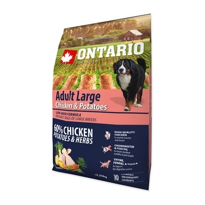 Ontario Adult Large Chicken & Potatoes 2,25 kg