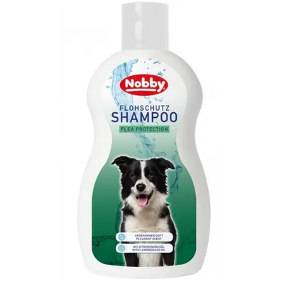 NOBBY Flea protecting shampoo шампоан за кучета с лимонова трева, за защита срещу бълхи - 300 мл, Германия - 74890