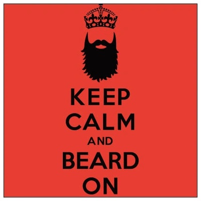 Plakát čtverec Ikea kompatibilní Keep calm beard