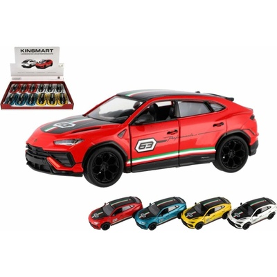 Kinsmart Auto Lamborghini Urus Performante kov/plast 13cm 4 farby na spätné nat. mix variantov či farieb 1:40