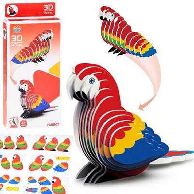 JOKOMISIADA 3D puzzle Papoušek 24 ks