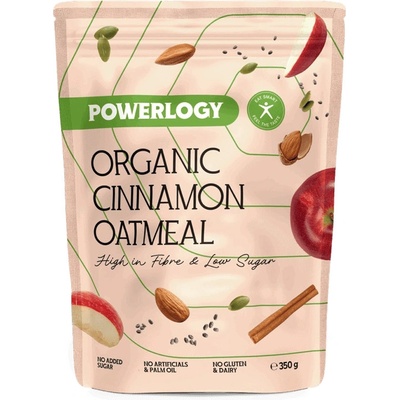 Powerlogy Organic Cinnamon Oatmeal 350 g