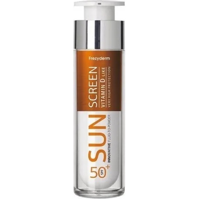 Frezyderm Слънцезащитен флуид за лице с Витамин D, Frezyderm Sun Screen Vitamin D Like Skin Benefits Fluid to Powder SPF50+, 50ml