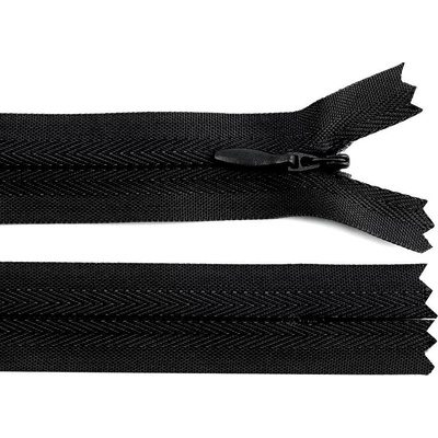 Prima-obchod Zip skrytý nedělitelný No 3 délka 45 cm PLM, barva Černá