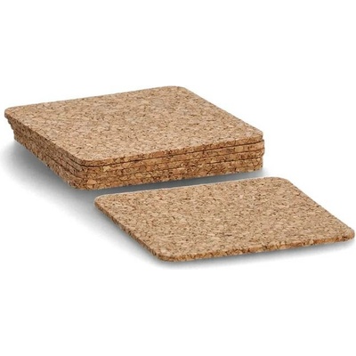 Zeller Podtácek korek 6ks čvtercový 9,5x9,5cm