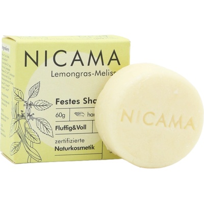 NICAMA tuhý šampon s citronovou trávou a meduňkou 60 g