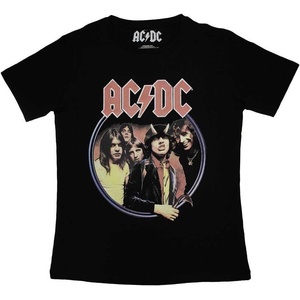 AC/DC Highway To Hell Circle Black S Дамски Риза (ACDCTS104LB01)