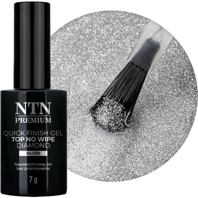 NTN Top Quick Finish Gel Diamond no wipe NTN Silver 7 g