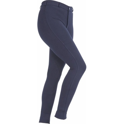 Pantaloni Da Equitazione Per Bambini SaddleHugger - Blu Navy, Elasticizzati - Foto 5