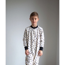 Dětské pyžamo Motoráce čierne ponožky