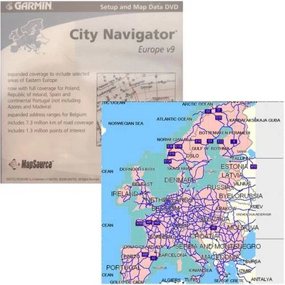Garmin CityNavigator NT Evropa 2009 DVD