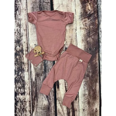 Lambio Rostoucí letní MERINO komplet KR Dusty Rose – Zboží Mobilmania