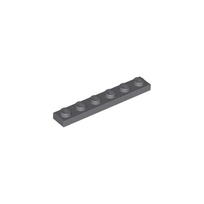 Lego 3666 Dark Bluish Gray Plate 1 x 6