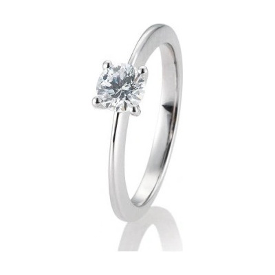 Sofia Diamonds prsteň z bieleho zlata s diamantom BE41 05735
