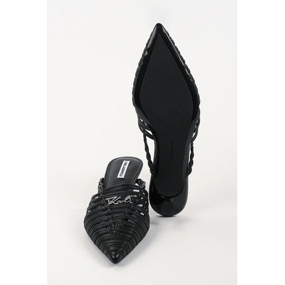 Karl Lagerfeld чехли обувки с покрити пръсти дамски от кожа Pasha (KL30108A.000)