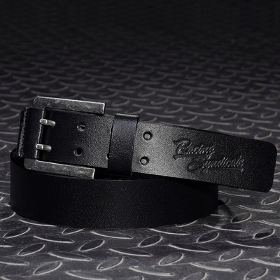 Kožený pásek 4SR Racing Syndicate Double black