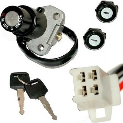 spínací skříňka + sada zámků skútr 4 pin samec -ZIPP - NEKEN , BENZER - SHAFT , GB - STREET