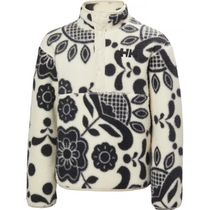 Helly Hansen Детски поларен пуловер Helly Hansen Kid's Junior Frosty Pile Sweater Fleece jumper - Black / Cream Aop - размер 12 Years (704-6259-0314)
