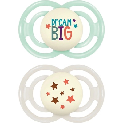 MAM Perfect Night 16+ months биберон Mint/ Grey 2 бр