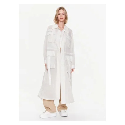 Calvin Klein Преходно палто Parachute K20K205172 Екрю Oversize (Parachute K20K205172)