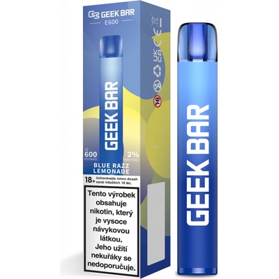 Geek Bar E600 Blue Razz Lemonade 20 mg 600 potáhnutí 1 ks