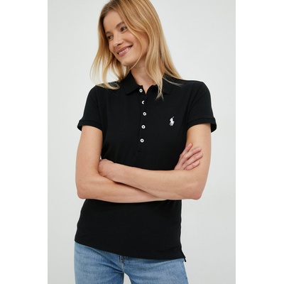 Ralph Lauren Тениска с яка Polo Ralph Lauren в черно с яка тип peter pan 211870245005 (211870245005)