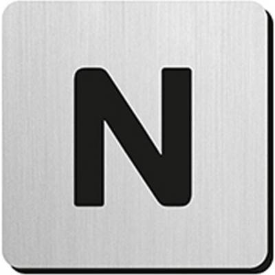 JNF - PIKTOGRAM PÍSMENO "N" - IN.34.300 - 75 mm - nalepovacie NEM - nerez matná | MP-KOVANIA.sk