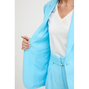 Morgan Сако Morgan в синьо с едно копче с изчистен дизайн VACY (VACY)